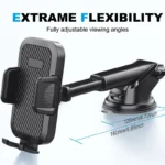 Car Phone Holder, Upgraded Strongest Suction Phone Holder For Cars, 2in1 Phone Holder - Image 4