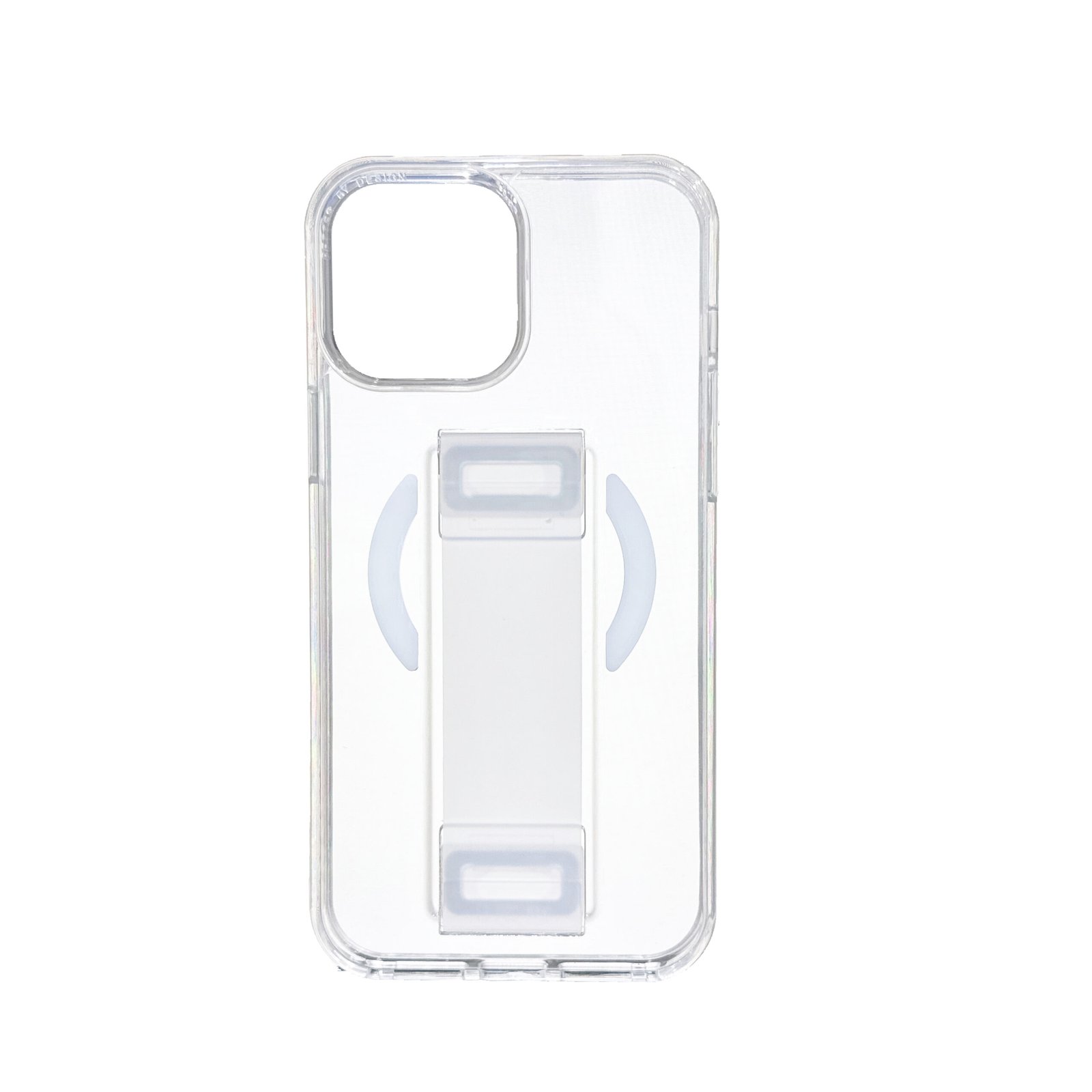 vip 3 Clear Case With Silicon Grip (White) - Image 1